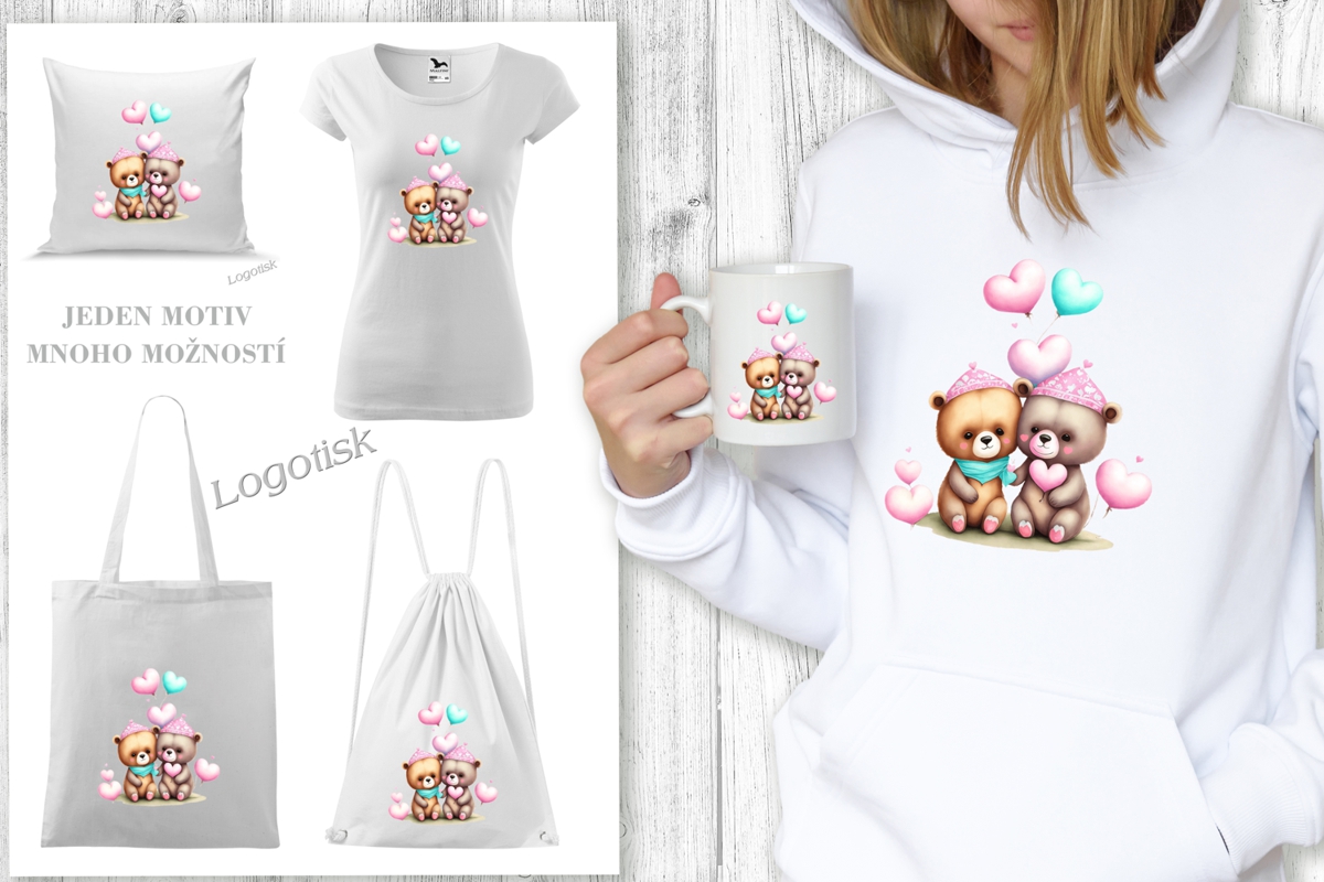 JEDEN MOTIV-MNOHO MOŽNOSTÍ POTISKU - KUPSITRICKO.CZ